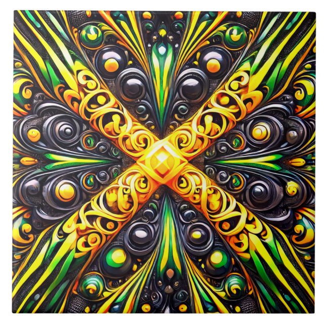 Azulejo da Design moderna jamaicana Colors (Frente)