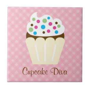 Azulejo da diva do cupcake
