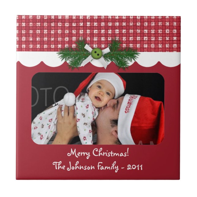 Azulejo da foto do feriado do país (Frente)