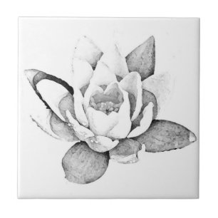 azulejo DA FOTO "WHITE LOTUS" POR TINY LOTUS
