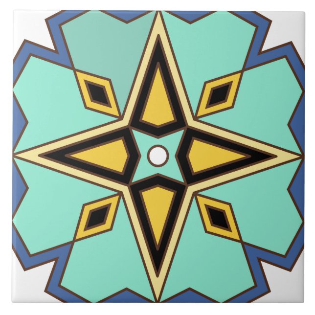 Azulejo da ilha catalã Vintage de 1930 (Frente)