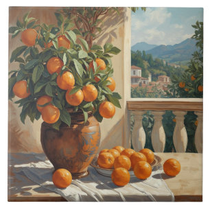 Azulejo da Laranjeira Siciliana com Vista da Varan