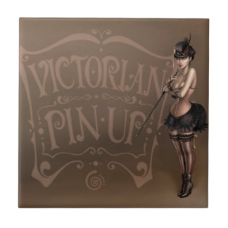 Azulejo da menina do pinup do Victorian