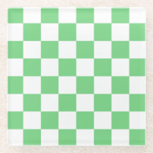 Azulejo da placa de xadrez verde retrorada Y2K