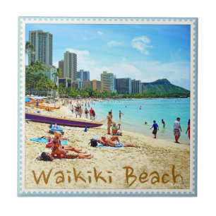 Azulejo da praia de Waikiki