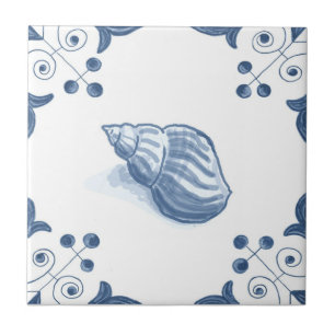 Azulejo da pústula de Delft com cantos do rolo