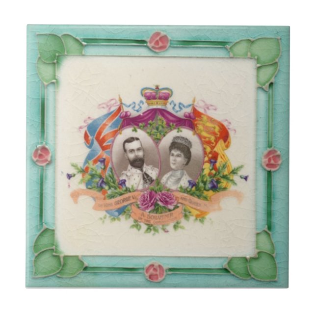 Azulejo da reprodução da antiguidade do Victorian (Frente)