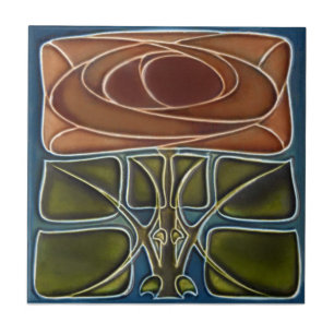 Azulejo da reprodução do art deco AD052