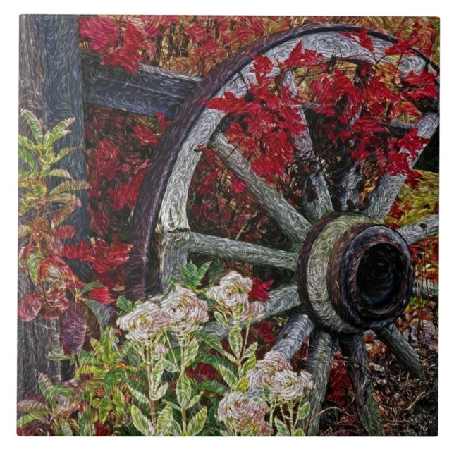 Azulejo da roda do vagão 1 (Frente)