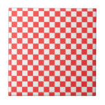 Azulejo da verificação do vermelho e do branco<br><div class="desc">Criar um espaço do Grande Muralha ou telhe a superfície com o azulejo vermelho e branco da verificação.</div>