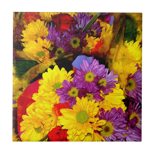 Azulejo Daisy Flower Mix 8 (Frente)