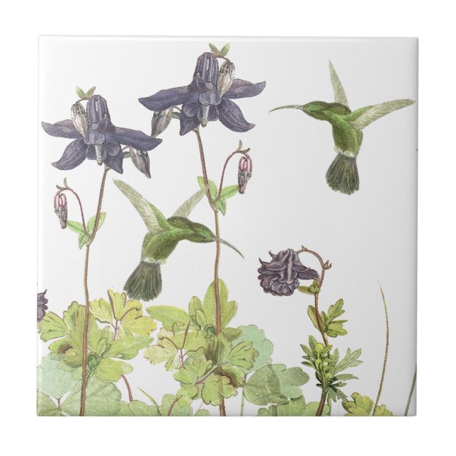 Azulejo das flores dos animais selvagens dos (Frente)