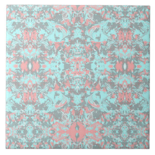 Azulejo de abstrato de hortas tropicais