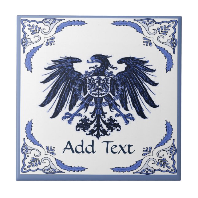 Azulejo de águia de ferro, holandês, personalize (Frente)
