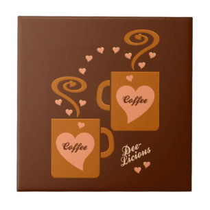 Azulejo de Amantes de Café, personalizar