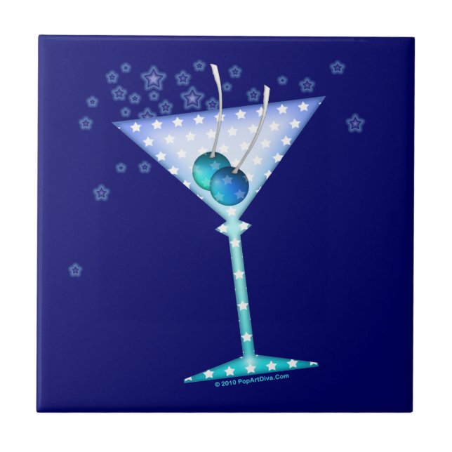 Azulejo de apoio BLUE MARTINI (Frente)