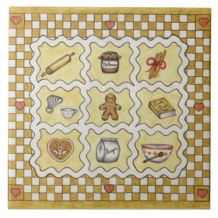 Azulejo de apoio de cozinha de gengibre