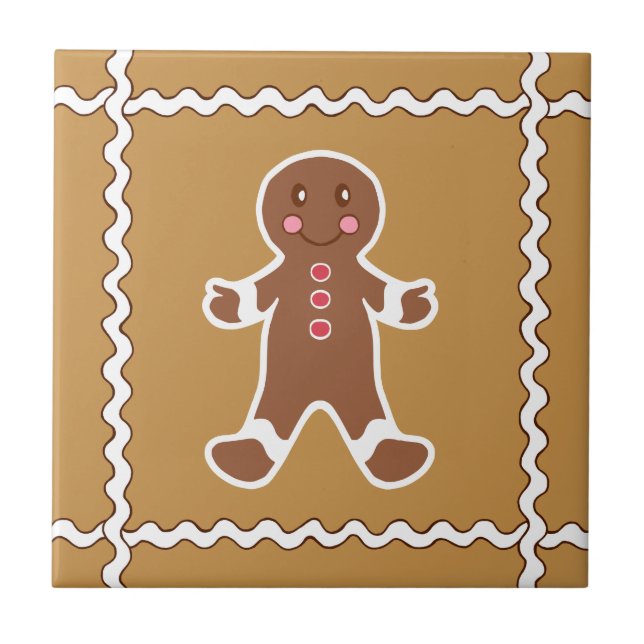 Azulejo de Apoio de Homem de Pão de Mel (Frente)