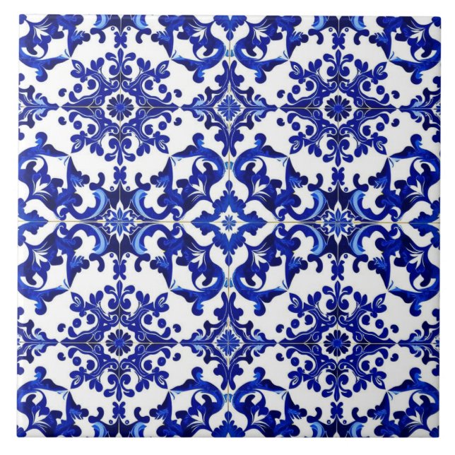 azulejo de arabesco português (Frente)