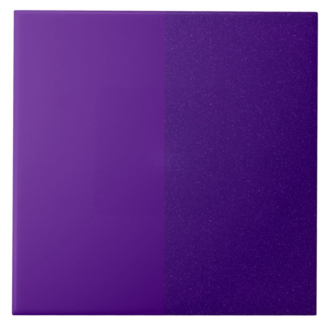 Azulejo de Arâmica Roxo Dividido - Personalizar (Frente)