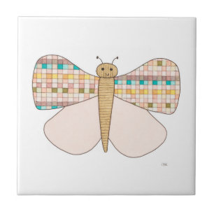 Azulejo de Arte da Borboleta bonito Pastel-Erin Br