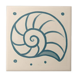 Azulejo de Arte do Oceano Espiral Mínimo