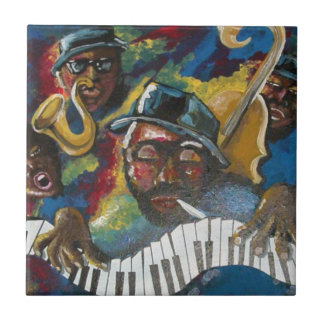 Azulejo de Arte Popular Afro-Americana Jazz Blues