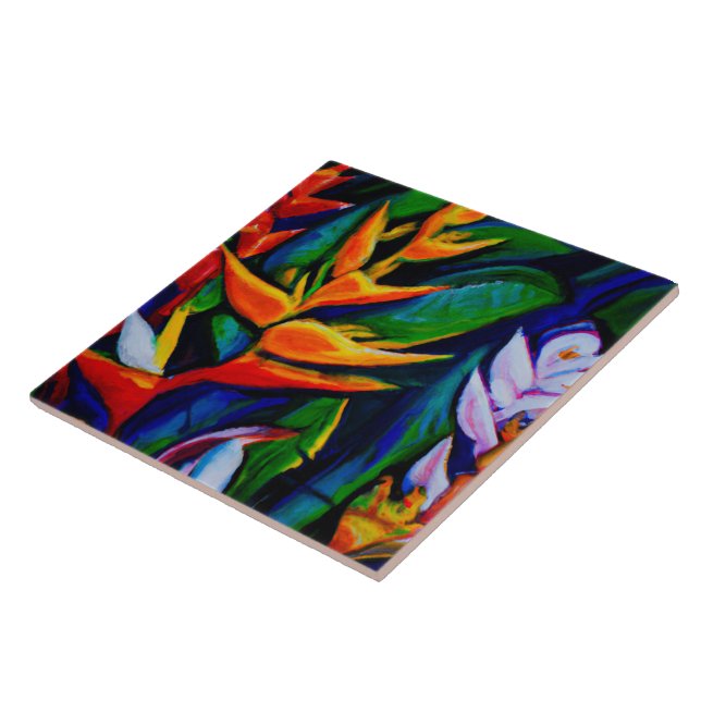 Azulejo de arte tropical e havaiana (Lateral)