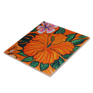Azulejo de arte tropical e havaiana