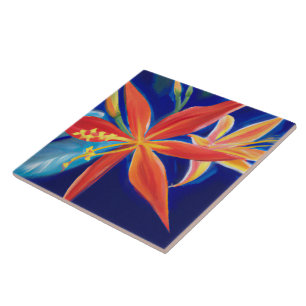 Azulejo de arte tropical e havaiana