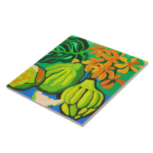 Azulejo de arte tropical e havaiana
