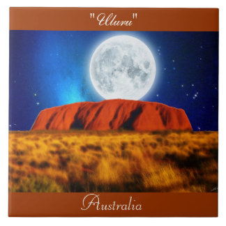 Azulejo de Arte "Uluru 6" do jornal australiano Ou