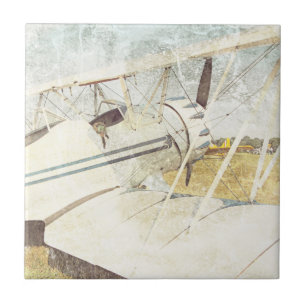 Azulejo de aviões de combate antiquado