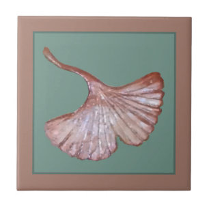 Azulejo de azulejo de folha de Gingko cerâmico cob