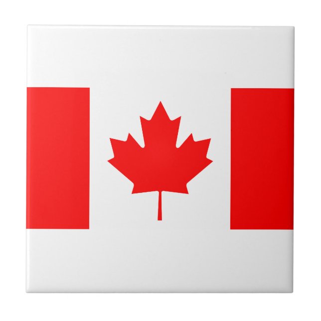 Azulejo de bandeira canadense (Frente)