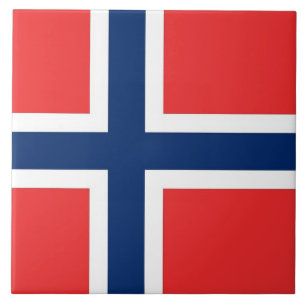 Azulejo de bandeira da Noruega