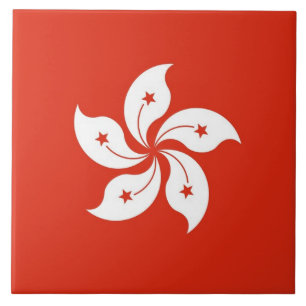 Azulejo de Bandeira de Hong Kong
