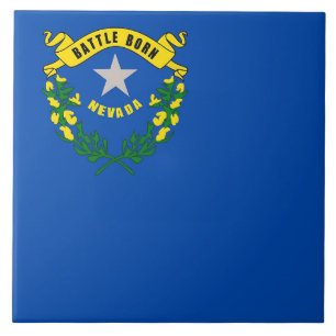 Azulejo de Bandeira do Estado de Nevada