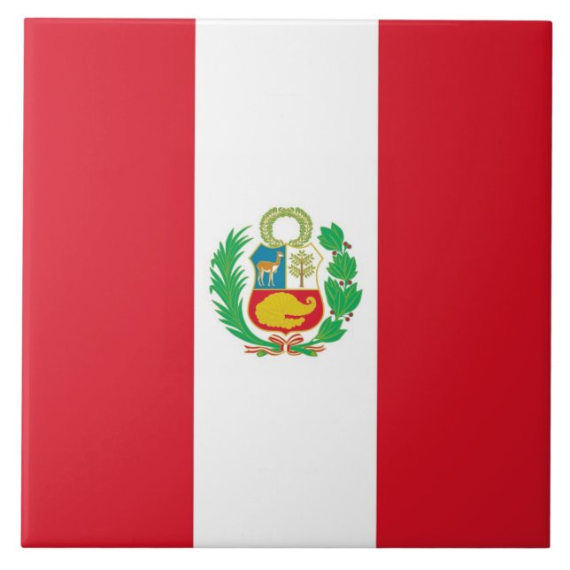 Azulejo de Bandeira do Peru (Frente)