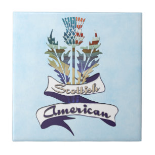 Azulejo de Bandeiras do Tistle da Escócia America