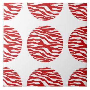 Azulejo de Bolinhas de Impressão Zebra