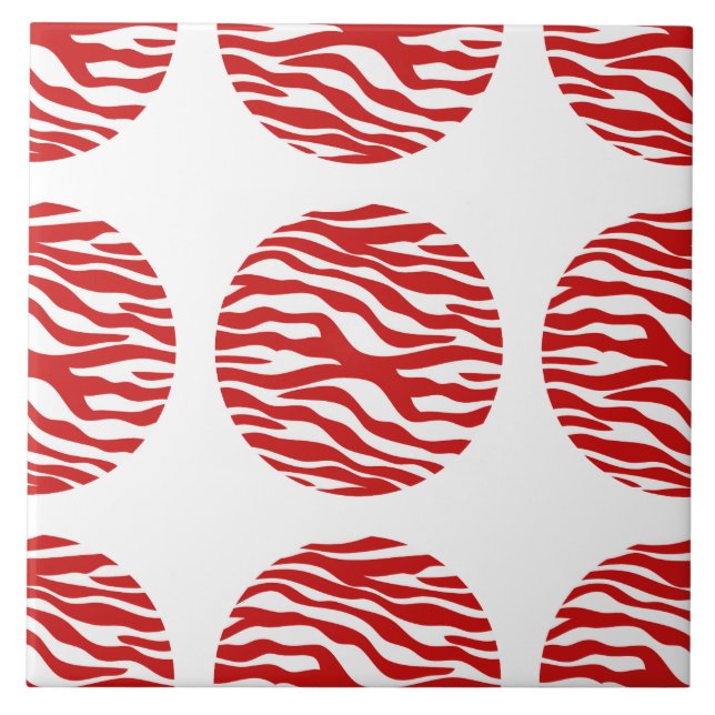 Azulejo de Bolinhas de Impressão Zebra (Frente)