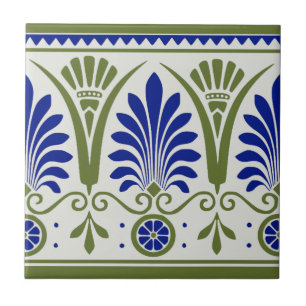 Azulejo de Borda do Deco Azul Azul Antiga Repro
