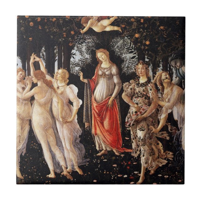 Azulejo de Botticelli Primavera (Frente)