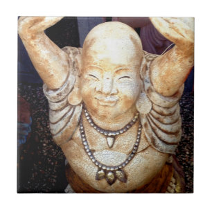 azulejo de buda sorridente