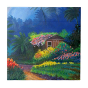 Azulejo de Cabana Pintada na Ilha