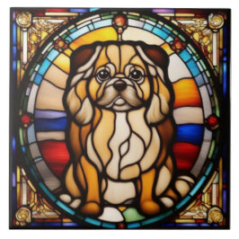 Azulejo de Cachorro Pekingese Fofo
