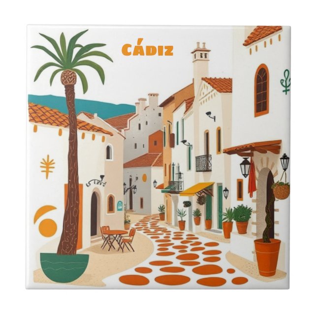 Azulejo de Cádiz Andaluzia Espanha (Frente)