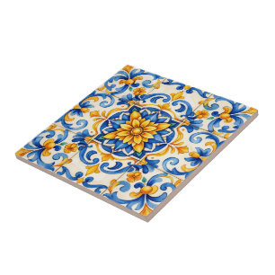 Azulejo de Carnaval de Pétala Ensolarada