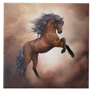 azulejo de cavalo empinado